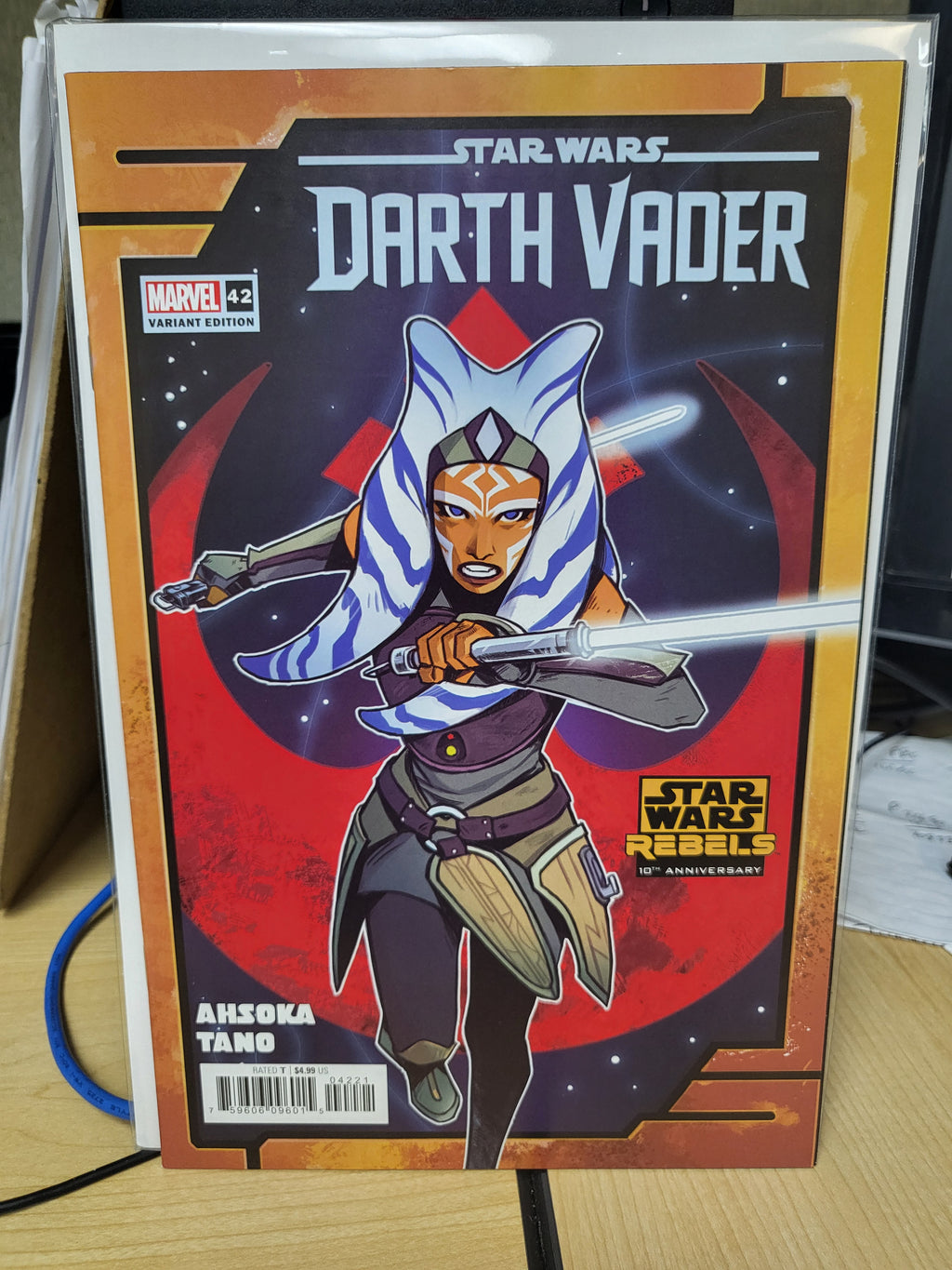 Star Wars: Darth Vader #42 (2024) Star Wars Rebels 10th Anniversary Ahsoka Variant Cover