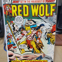 Red Wolf #8 (1973) "Hell On Wheels!" Sinnott/Wilson Cover Marvel Comics 1st King Cycle