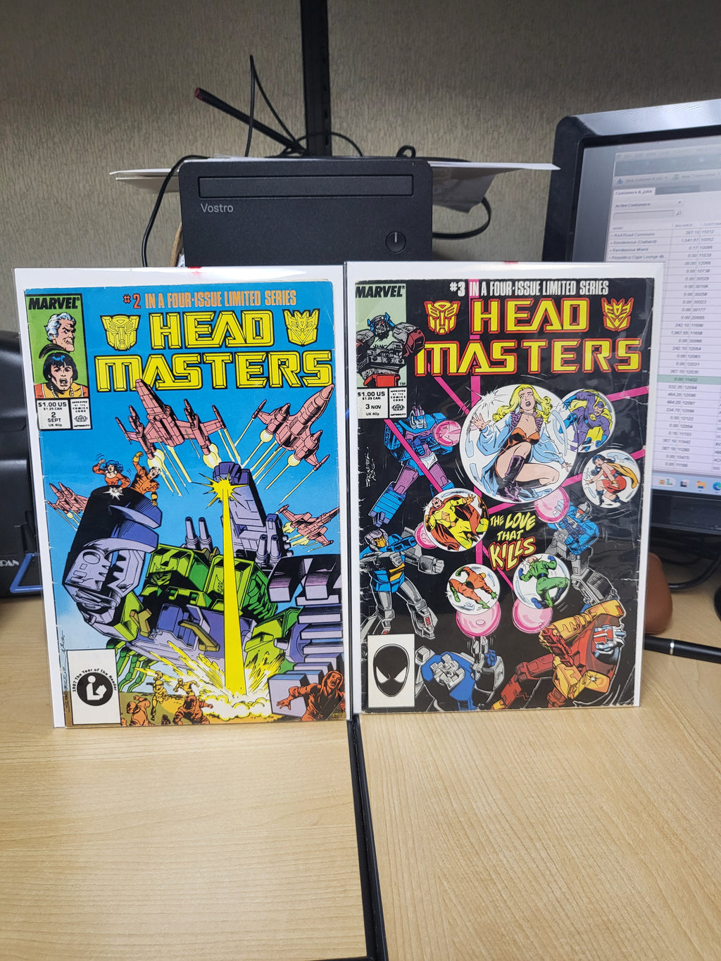 Transformers: Headmasters #2 & 3 (1987) Marvel Comics Mini-Series