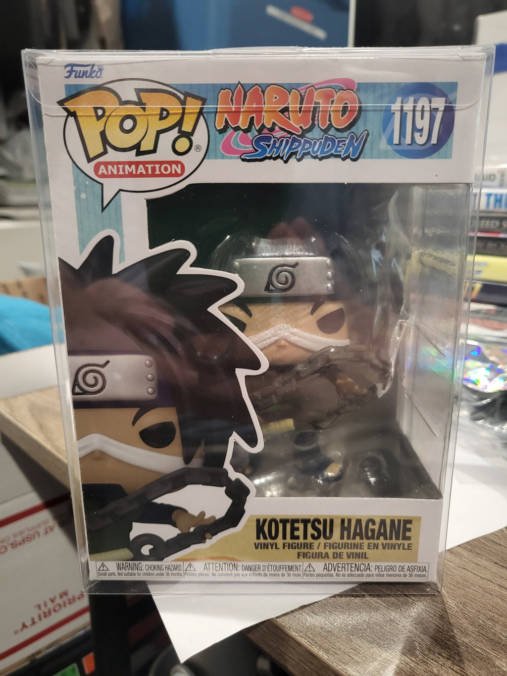 Funko Pop Animation Naruto Shippuden #1197 Kotetsu Hagane NM In Protector