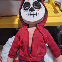 Disney Coco Miguel Rivera In Red Hoodie Plush 18" Stuffed Toy Day Of The Dead