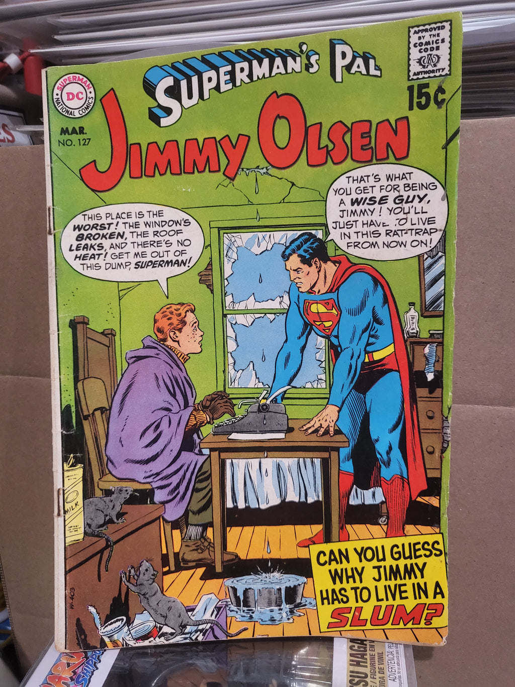 Superman's Pal Jimmy Olsen #127 (1970) Curt Swan Cover Slum Living DC Comics