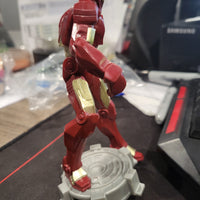 2015 Marvel Playmation Iron Man 5" Bobble Action Figure Toy on Gray Base