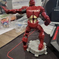 2015 Marvel Playmation Iron Man 5" Bobble Action Figure Toy on Gray Base