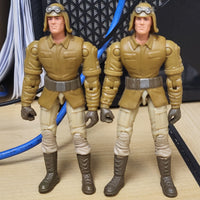 2002 Hasbro G.I. Joe Dusty v7 Sand Razor Driver PAIR of 3.75" Action Figures