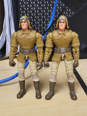 2002 Hasbro G.I. Joe Dusty v7 Sand Razor Driver PAIR of 3.75