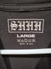 SHHH Brand "Money Is Always On My Mind" Black Skull Design LARGE T-Shirt
