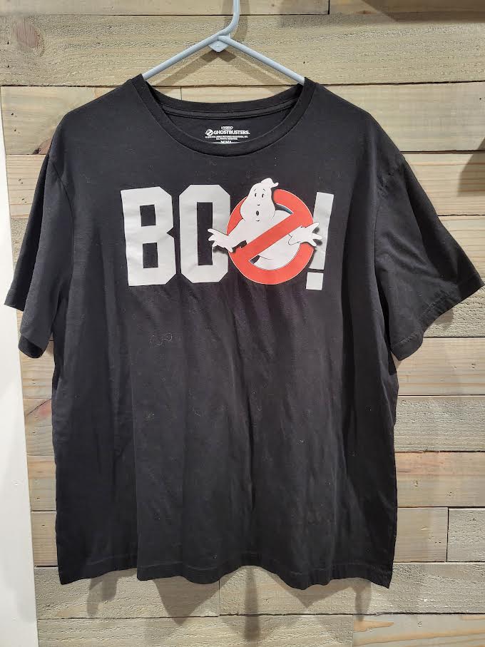 2016 Hybrid Columbia Pictures Ghostbusters XXL (2XL) Black BOO T-Shirt
