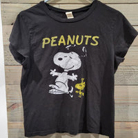 Peanuts Snoopy and Woodstock Dancing Juniors XL Graphic T-Shirt RARE