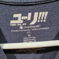 Yuri On Ice Anime Crunchyroll Official Blue Size Medium Graphic T-Shirt