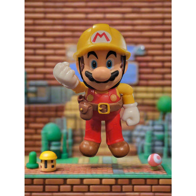 2023 Jakks Pacific World Of Nintendo Super Mario Maker Builder Mario 4