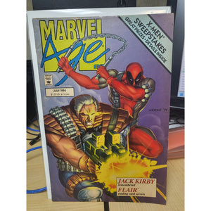 Marvel Age #138 (1994) Deadpool/Cable Preview Jack Kirby Tribute Issue Flip Cover