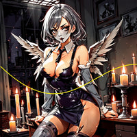 D&D Fantasy Hentai Anime Manga Evil Winged Princess 8x10 Print in Hard Sleeve (AN9b)