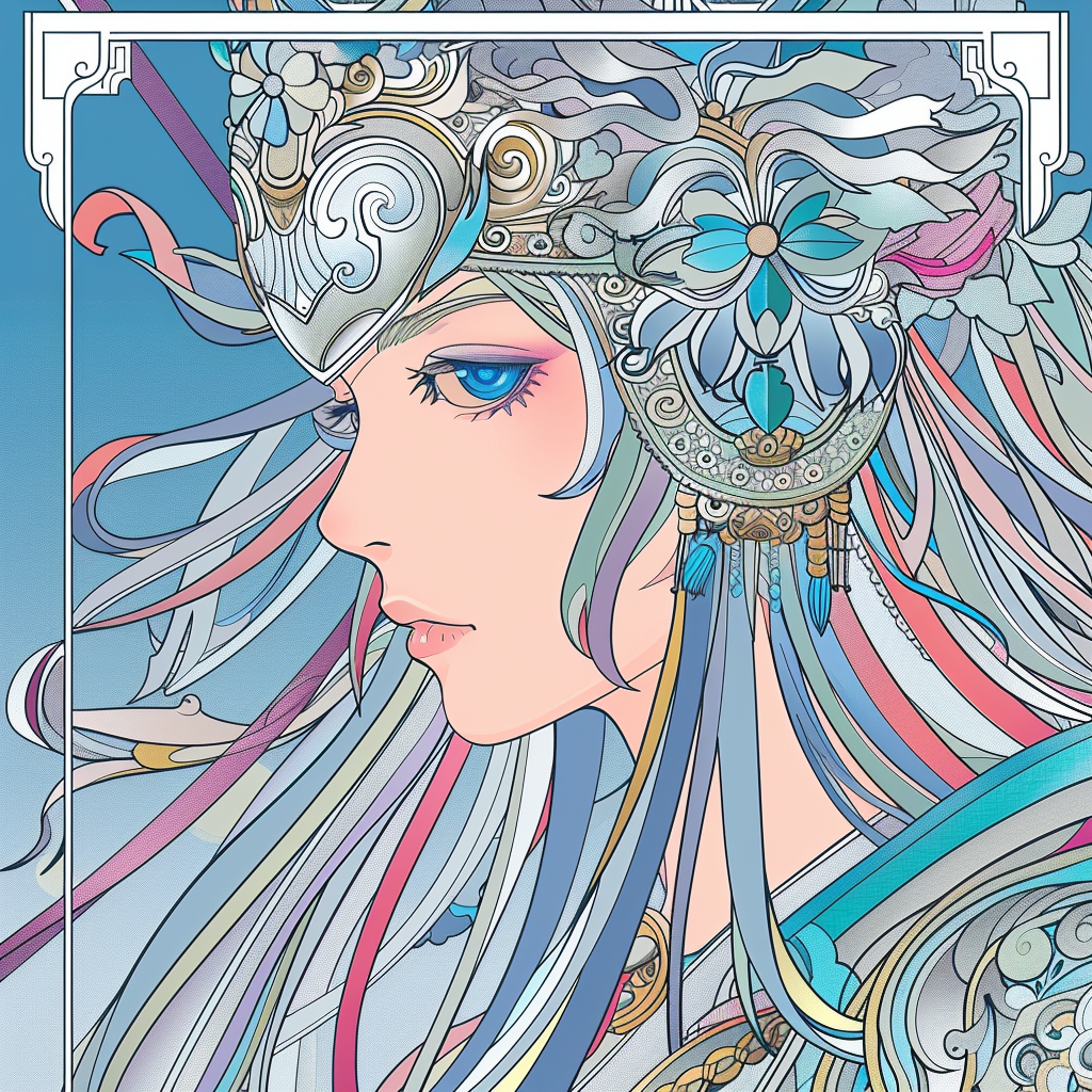 Fierce & Beautiful: A Coloring Journey With Anime Warrior Queens 32 pages Digital Download
