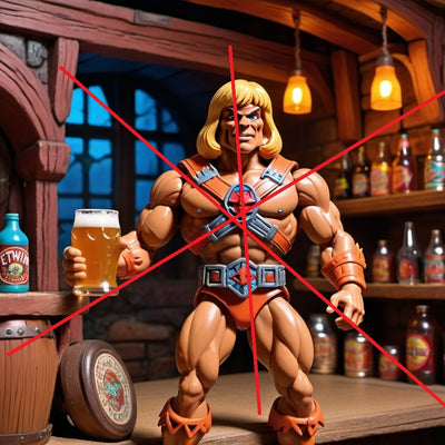 MOTU He-Man Enjoying A Beer After Battle 8 x 10 Unframed Poster US Ship Print (POST6a)