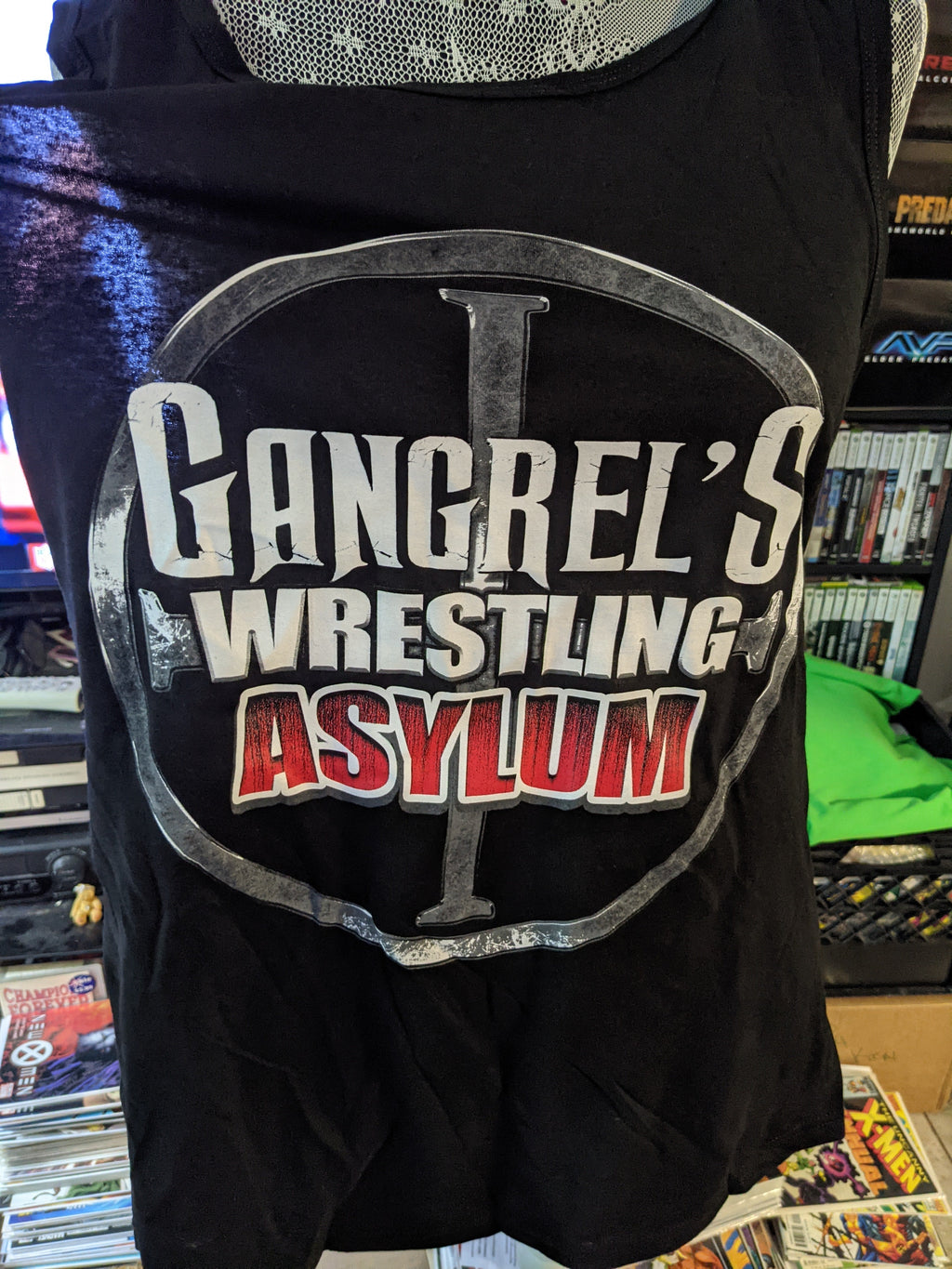 GWA Gangrel Wrestling Asylum EXTRA LARGE NEW 100% Cotton Black Tank Top T-Shirt CCW