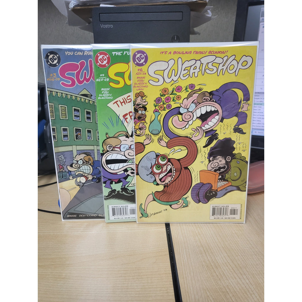 Sweatshop DC Comics Issues #3, 4 & 6 2003 Peter Bagge Fantagraphics VF Comicbook