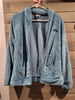 Vintage Animal Rescue Site Turqouise Plush Large Paw Print Polyester Jacket