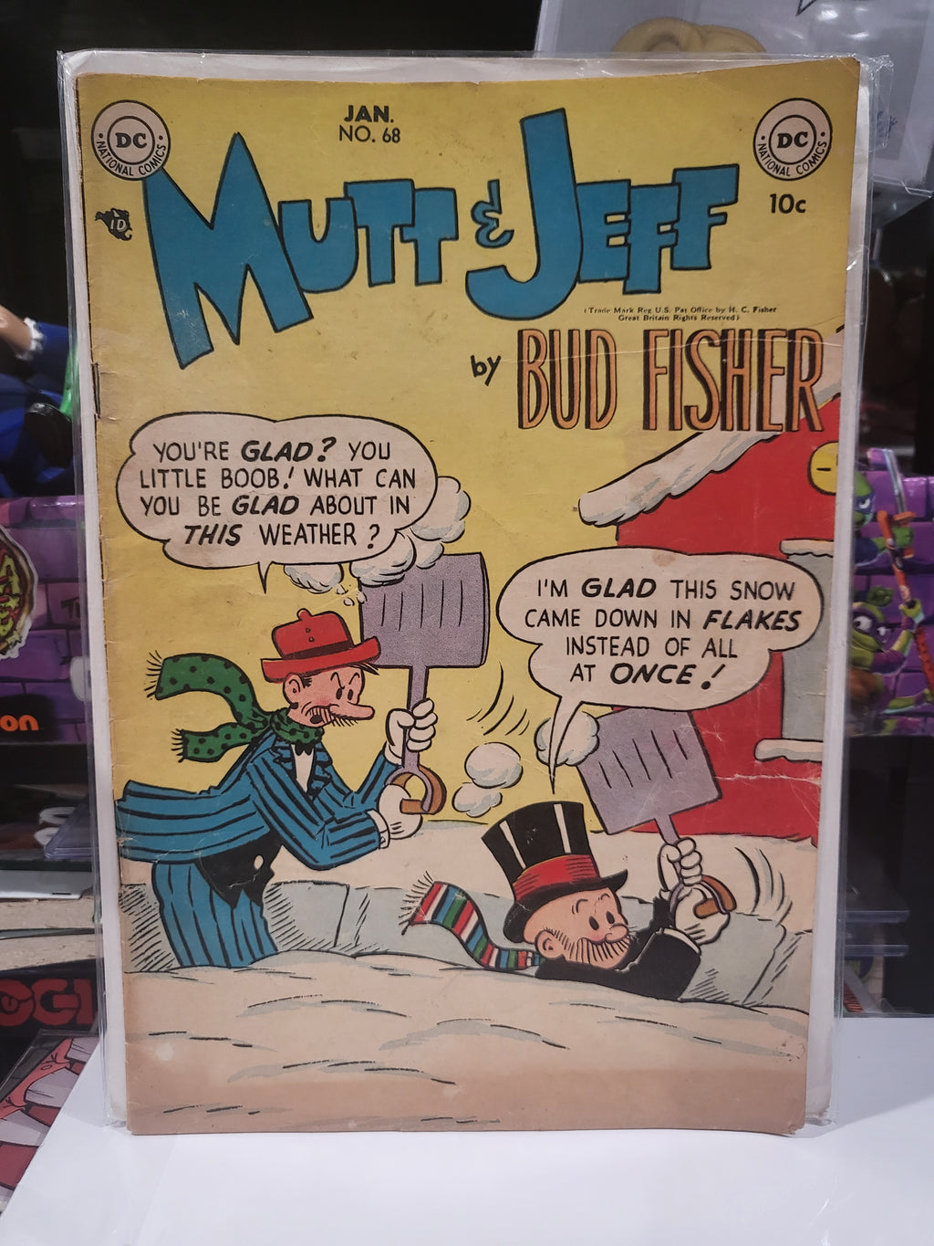 Mutt & Jeff by Bud Fisher #68 (1954) DC Comics GOOD condition 10 cent cover