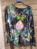 Ron Jon Volcom Tie Dye Long Sleeves Medium Hawaiian Surfer Shirt