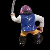 1994 Vintage Fisher Price Great Adventures 2 Pirate Captain Action Figure From Shark Set