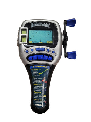 1997 Radica Lunker Bass Fishin' Electronic Handheld Fishing Game