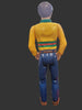 1990's Vintage Fisher Price Loving Family Home Dollhouse Dad 6" Striped Shirt Figure