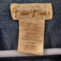Vintage 1990's Bobbie Brooks Large Denim Embroidered Long Sleeves Shirt