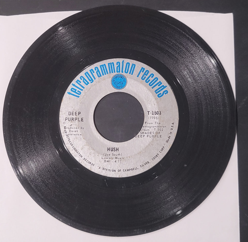 Deep Purple Hush / One More Rainy Day T-1503 45rpm 1968 Tetragrammaton Records