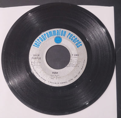 Deep Purple Hush / One More Rainy Day T-1503 45rpm 1968 Tetragrammaton Records