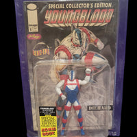 1995 Justoys Youngblood Image Rob Liefeld Sealed Diehard Bend-Ems Figure w/Comic