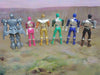 2015 Power Rangers Dino Supercharge 6 Figures Gold Pink Black Green Blue Wrench