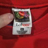 Vintage 1990's Fruit of the Loom Lofteez XL Unisex Red Purina Animal Cat / Dog T-Shirt