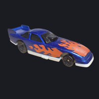 1993 Hot Wheels McDonalds Blue With Flames Funny Car Chine Die-Cast Race Car