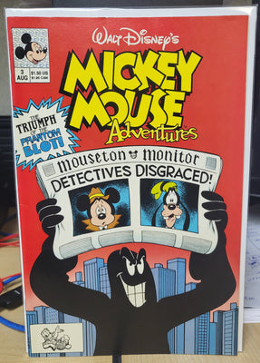 Walt Disney's Mickey Mouse Adventures #3 (1990) Disney Comics Phantom Blot VF+