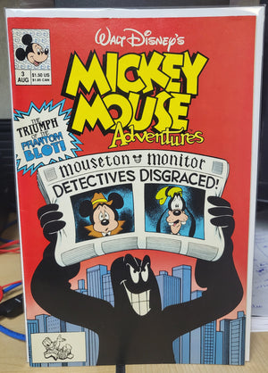 Walt Disney's Mickey Mouse Adventures #3 (1990) Disney Comics Phantom Blot VF+