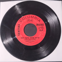 Santana Black Magic Woman / Hope You're Feeling Better Columbia 45rpm Record 1970