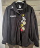 Women's Peanuts Fleece Button Up Embroidered Black Soot XL (16/18) Shacket EX
