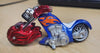 2007 Maisto Lobo 1:64 Blue Voodoo Skull Die-Cast Series XIII Motorcycle w/Case
