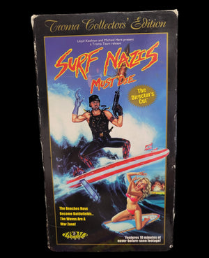 Surf Nazis Must Die Troma Collector's Edition Directors Cut Lloyd Kaufman VHS Horror 1996