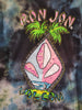 Ron Jon Volcom Tie Dye Long Sleeves Medium Hawaiian Surfer Shirt