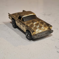 1977 Hot Wheels Malaysia '57 Ford Thunderbird T-Bird Gold Gleam Variant Die-Cast