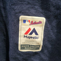 Majestic MLB Baseball Boston Red Sox Authentic Collection Blue Long M Sleeve Shirt