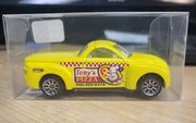 2001 Matchbox Chevrolet SSR Tony's Pizza Yellow Die-Cast Hero City Delivery Car W/Case