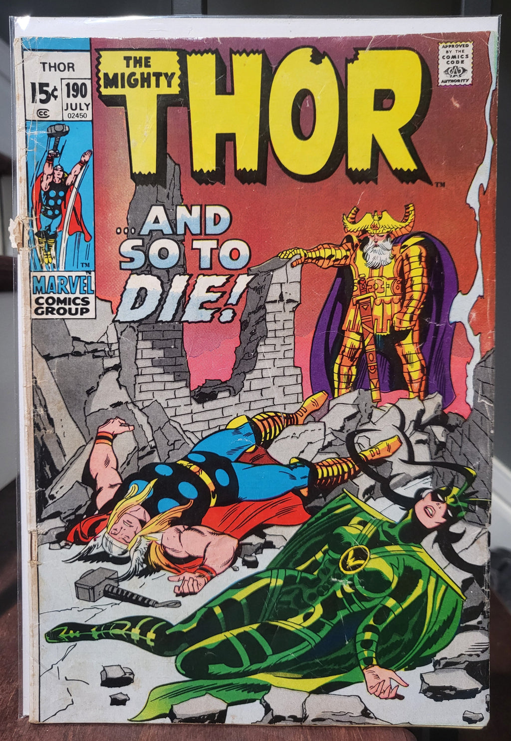 Thor #190 (1971) Hela Loki Buscemi Cover Lower Mid-Grade Marvel Comics Stan Lee