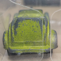 1970s Vintage Tootsie Toy Green Metal Roadster Die-Cast Car with Case