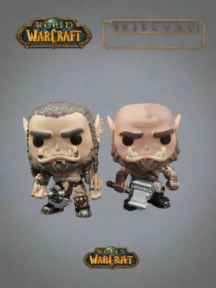 Funko Pop Movies World Of Warcraft 2 Figures Orgrim Doomhammer & Durotan WOW