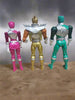 2015 Power Rangers Dino Supercharge 6 Figures Gold Pink Black Green Blue Wrench