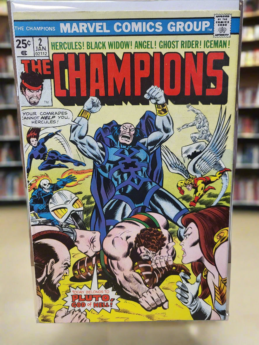 The Champions #2 (1976) Whom The Gods Would Join VF Hercules 2nd Team App