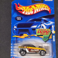2002 Hot Wheels #144 Mainline Black/Yellow Jeepster Sealed New Die-Cast Car